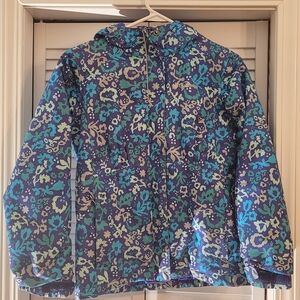 Columbia Girls M (10/12) Purple Floral Ski Jacket